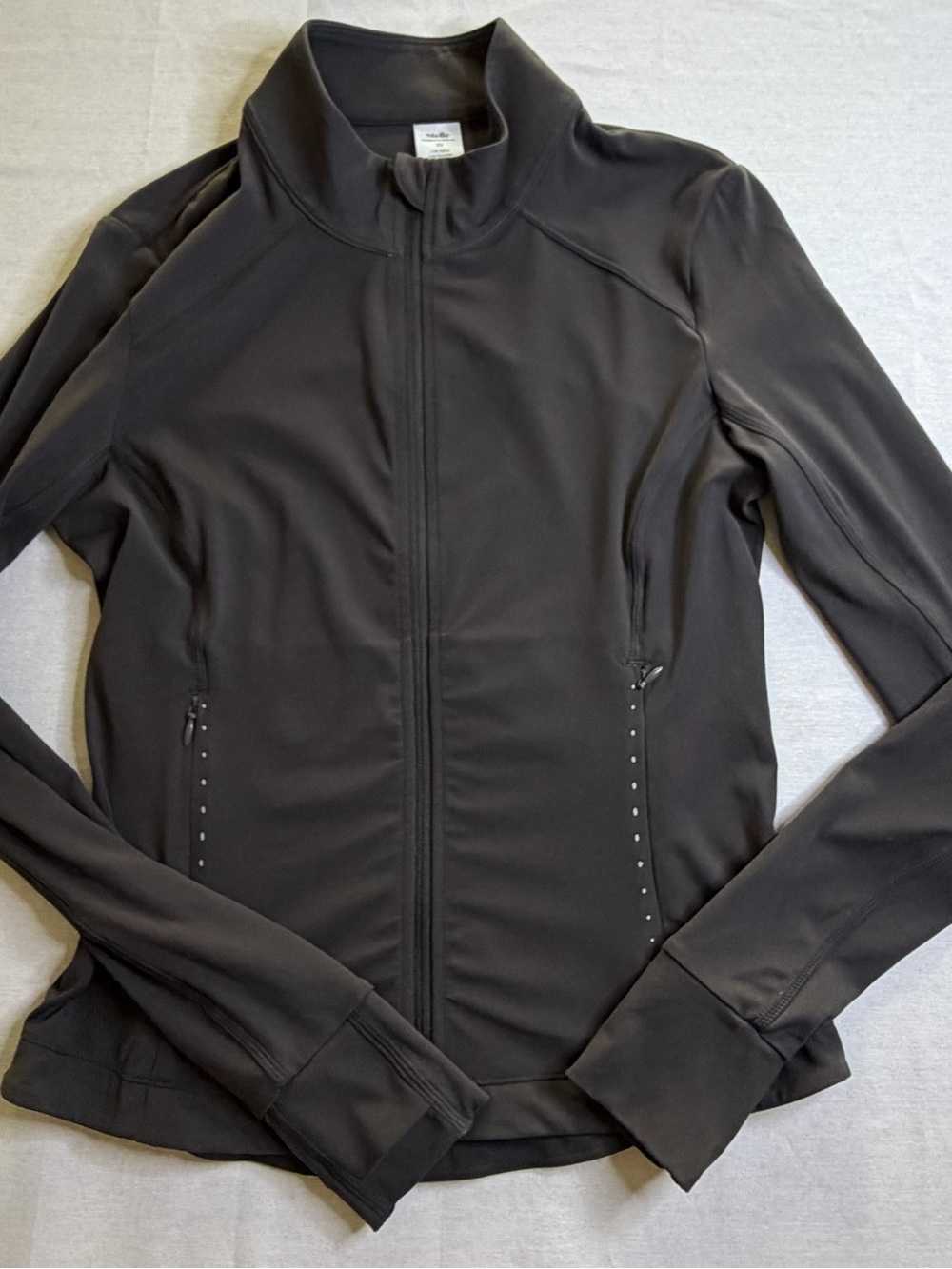 Stelle Charcoal Gray Full Zip Athletic Jacket XS NWOT